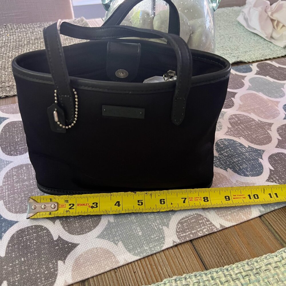 Vintage Coach 6237 Black Mini Tote – Neoprene & Leather - Picture 2 of 6